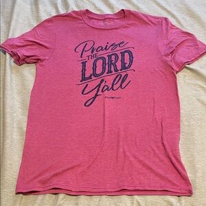 Praise Y'all Pink Short Sleeve Tee